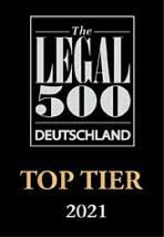 Legal 500 Top Kanzlei 2021